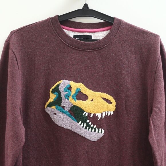 BONOBOS Critter Supersoft Fleece Crew Sweater Embroidered Long Sleeve M 283253 - Picture 7 of 11